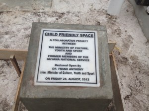 Carifesta sports complex  corner stone